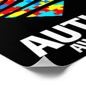 Wereld Autisme Bewustzijn Puzzel Stukken Hart Auti Poster (Hoek)