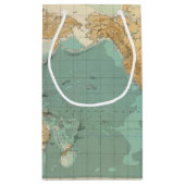 Wereld badyorografische kaart klein cadeauzakje (Achterkant)