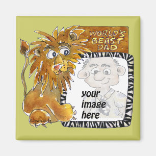 Wereld beest papa Fathers Day Magnet