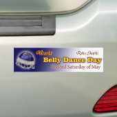 Wereld Belly Dance Day, tweede zaterdag van mei. Bumpersticker (Op auto)