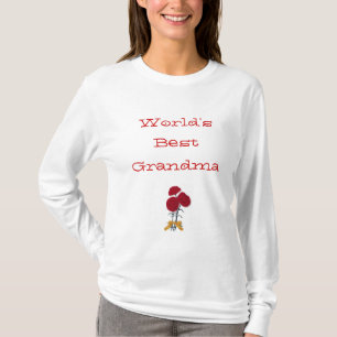 Wereld Best Grandma Roos T-Shirt