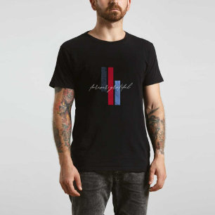Wereld Best Modern print zwart Mannen tshirt