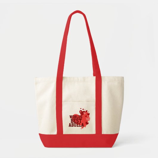 Wereld Beste Abuela - Gepersonaliseerd Tote Bag (Voorkant)