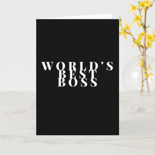 Wereld beste baas kaart (Gele Bloem)