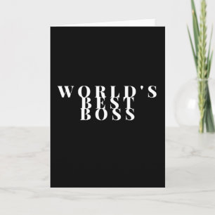 Wereld beste baas kaart