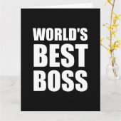 Wereld beste baas kaart (Gele Bloem)