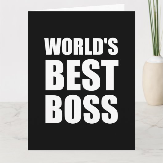 Wereld beste baas kaart (Voorkant)
