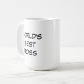 Wereld beste baas koffiemok (Voorkant links)