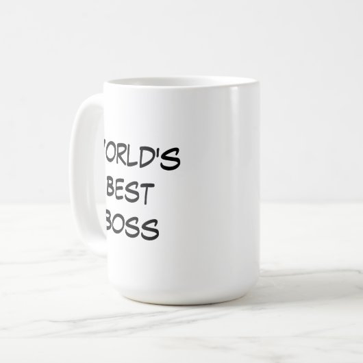 Wereld beste baas koffiemok (Voorkant links)