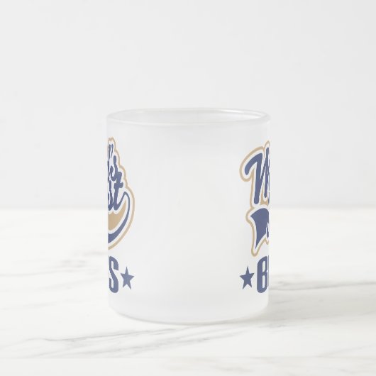 Wereld beste baas matglas koffiemok (Center)