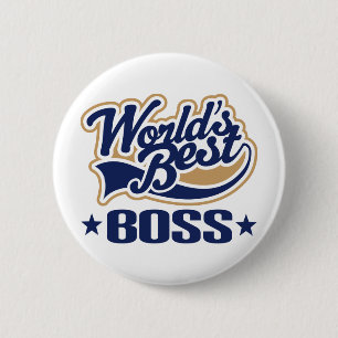 Wereld beste baas ronde button 5,7 cm