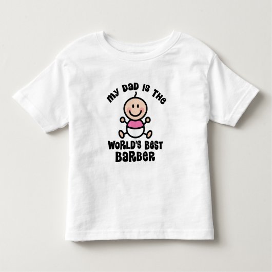 Wereld Beste Barber Pap Baby T-shirt (Voorkant)