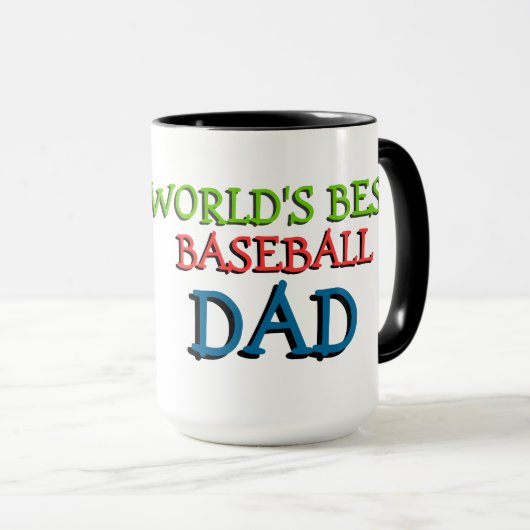 Wereld beste Baseball papa Mok (Voorkant rechts)