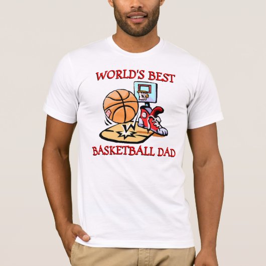 Wereld beste Basketball pa T-shirt (Voorkant)