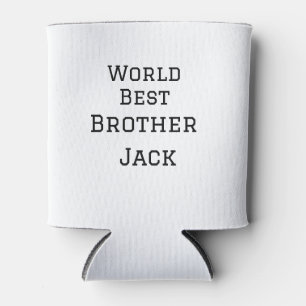 Wereld beste broer voeg naam tekst sport tekst een blikjeskoeler