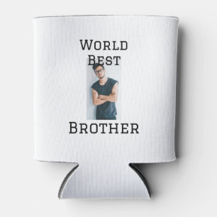 Wereld beste broer voeg naam tekst sport tekst een blikjeskoeler