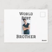 Wereld beste broer voeg naam tekst sport tekst een briefkaart (Achterkant)
