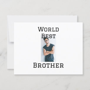 Wereld beste broer voeg naam tekst sport tekst een briefkaart