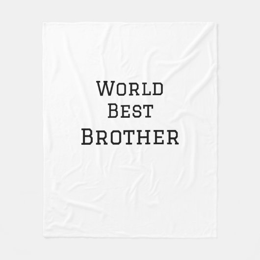 Wereld beste broer voeg naam tekst sport tekst een fleece deken (Voorkant)