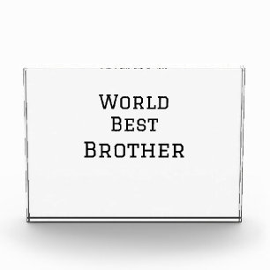 Wereld beste broer voeg naam tekst sport tekst een fotoblokken