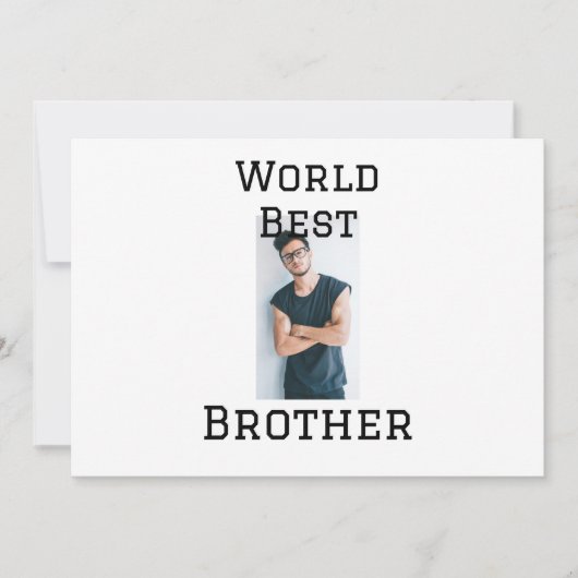 Wereld beste broer voeg naam tekst sport tekst een kaart (Voorkant)