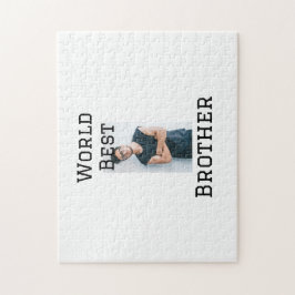 Wereld beste broer voeg naam tekst sport tekst een legpuzzel