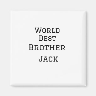 Wereld beste broer voeg naam tekst sport tekst een magneet