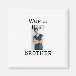 Wereld beste broer voeg naam tekst sport tekst een magneet