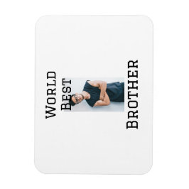 Wereld beste broer voeg naam tekst sport tekst een magneet