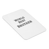 Wereld beste broer voeg naam tekst sport tekst een magneet (Rechterzijde)