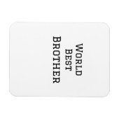Wereld beste broer voeg naam tekst sport tekst een magneet (Horizontaal)