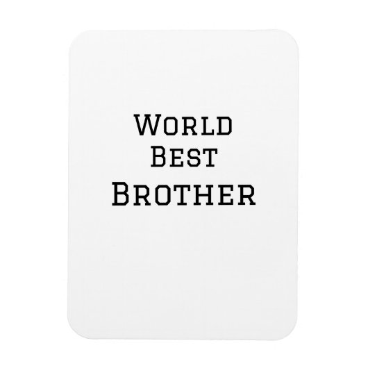Wereld beste broer voeg naam tekst sport tekst een magneet (Verticaal)