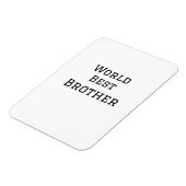 Wereld beste broer voeg naam tekst sport tekst een magneet (Linkerzijde)