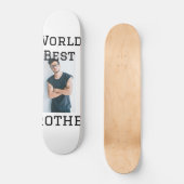 Wereld beste broer voeg naam tekst sport tekst een persoonlijk skateboard (Voorkant)