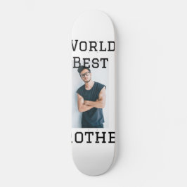 Wereld beste broer voeg naam tekst sport tekst een persoonlijk skateboard