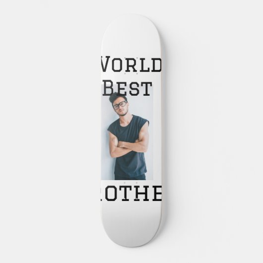 Wereld beste broer voeg naam tekst sport tekst een persoonlijk skateboard (Voorkant)