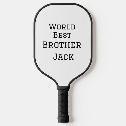 Wereld beste broer voeg naam tekst sport tekst een pickleball paddle (Voorkant)