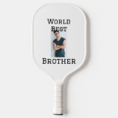 Wereld beste broer voeg naam tekst sport tekst een pickleball paddle (Achterkant)