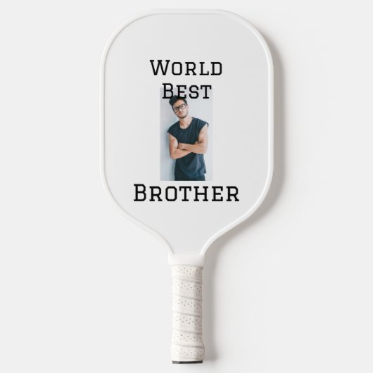 Wereld beste broer voeg naam tekst sport tekst een pickleball paddle (Voorkant)