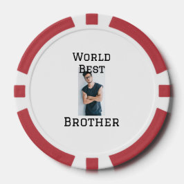 Wereld beste broer voeg naam tekst sport tekst een poker chips