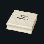 Wereld beste broer voeg naam tekst sport tekst een rubberstempel<br><div class="desc">ontwerp</div>