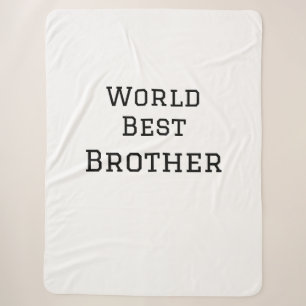 Wereld beste broer voeg naam tekst sport tekst een sherpa deken