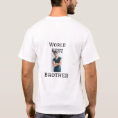 Wereld beste broer voeg naam tekst sport tekst een t-shirt (Achterkant)