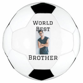 Wereld beste broer voeg naam tekst sport tekst een voetbal