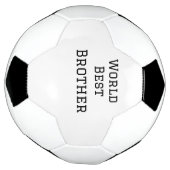 Wereld beste broer voeg naam tekst sport tekst een voetbal (Gedraaid)