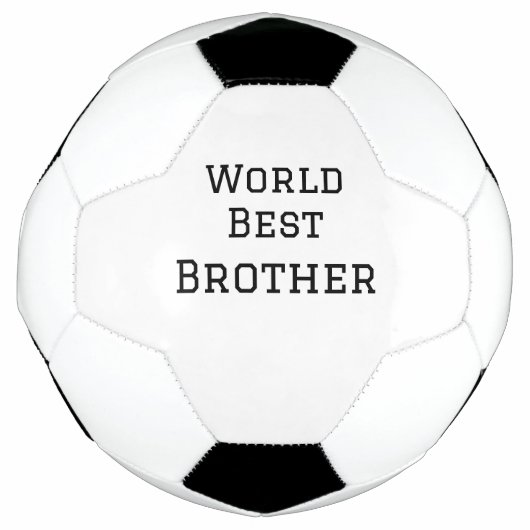 Wereld beste broer voeg naam tekst sport tekst een voetbal (Voorkant)
