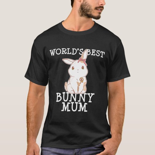Wereld Beste Bunny Mum Cool Easter Schattige Konij T-shirt (Voorkant)