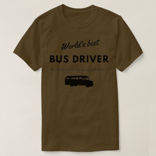 Wereld beste bus driver 10 t-shirt (Design voorkant)