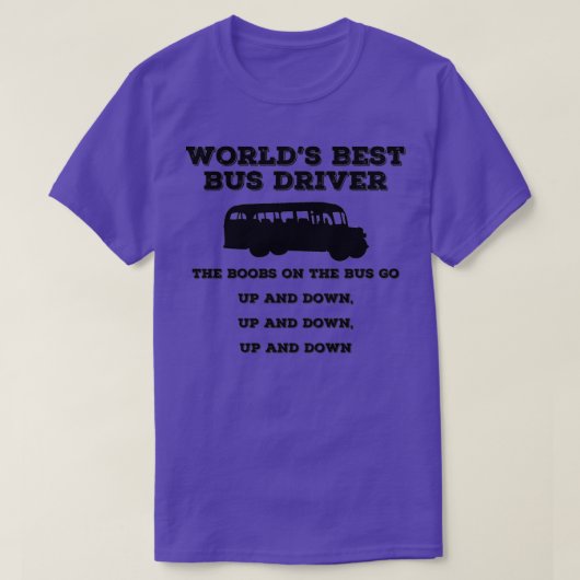 Wereld beste bus-driver 1 t-shirt (Design voorkant)