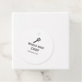 Wereld beste chef-kok naam toevoegen tekst koken b bedankjes labels (In situ)